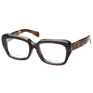 【CELINE】-時尚光學眼鏡(琥珀色／黑色)