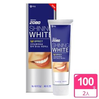 【韓國2080】三重美白修護牙膏(100gX2入)