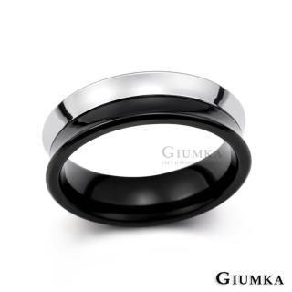 【GIUMKA】獨一無二德國珠寶白鋼戒指 單個價格 MR00583-1M(黑色款)