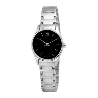 【Calvin Klein】Classic?紐約前衛時尚不鏽鋼腕錶_黑面-小(K4D23141)