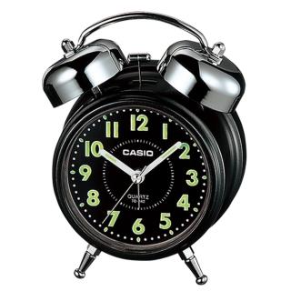 【CASIO 卡西歐】復古大音量數字指針鬧鐘(黑-TQ-362-1ADF)