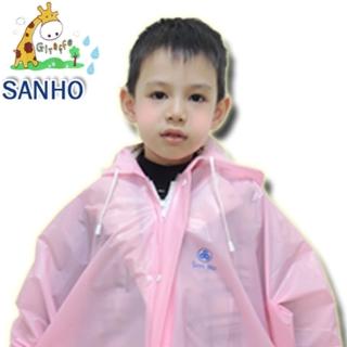 【Sanho】兒童造型風雨衣(粉紅L_140-149cm)