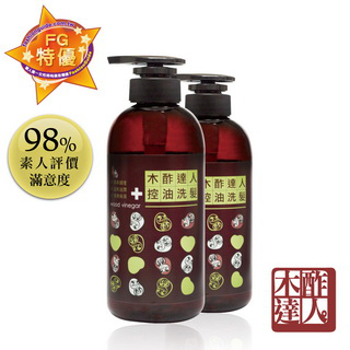 【木酢達人】天然草本-木酢控油調理洗髮乳490ml(2入組)