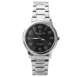 【Valentino范倫鐵諾】立體波浪紋數字美學不鏽鋼手錶對錶 原廠公司貨(玖飾時咚E996)