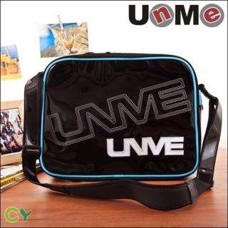 【UnMe】休閒亮面側背包-小(藍色)