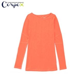 【Corpo RURU】女款長版瑜珈韻律服-素色(橘)