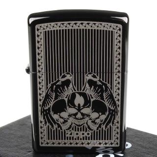 【ZIPPO】美系-Zippo Skulls-骷髏之翼雷射雕刻打火機