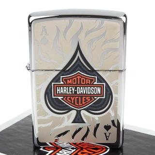 【ZIPPO】美系-哈雷-Harley-Davidson Spade(黑桃A圖案設計打火機)