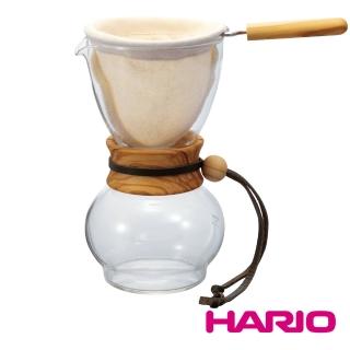【HARIO】濾布欖橄木手沖咖啡壺480ml 3-4杯(DPW-3-OV)