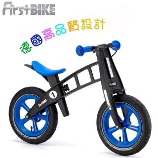 【FirstBIKE】德國高品質設計 寓教於樂-兒童滑步車-學步車(黑金鋼藍)