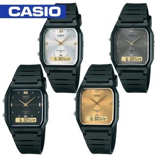 【CASIO 卡西歐】日系潮流復古雙顯錶(AW-48HE)