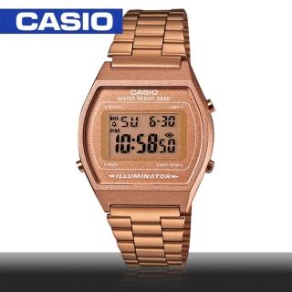 【CASIO 卡西歐】日系- 復古玫瑰金錶款(B640WC)