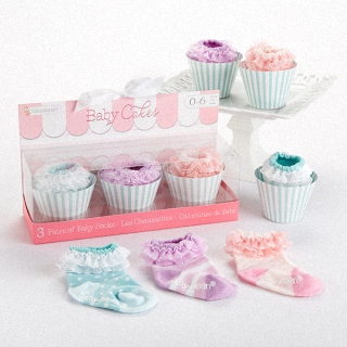 【BabyAspen】BAS 粉色蛋糕蕾絲襪子 彌月禮盒組 #BA15084NA