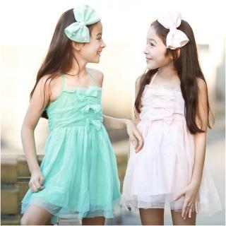 【baby童衣】女童洋裝 蕾絲綁帶露背連衣裙 42153(共二色)