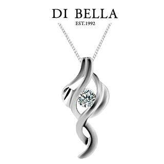 【DI BELLA】鍊情漾動 GIA-0.30克拉-D-VS2美鑽墜鍊