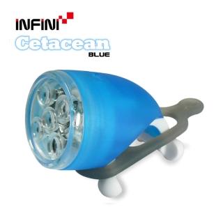 【INFINI】I-202W 時尚造型LED自行車前燈(藍)