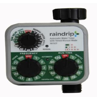 【灑水達人】美國Raindrip簡易型手動雨水延遲電子定時灑水器(綠)