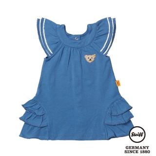 【STEIFF德國精品童裝】公主袖 洋裝 連身裙 藍(連身洋裝-褲)