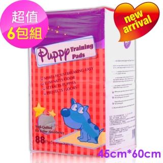【Huppy】哈比狗狗訓練尿布墊88片裝6包入(45cm*60cm)