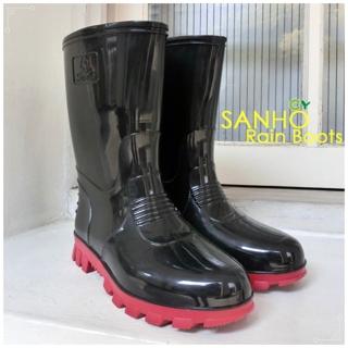【Sanho】典雅式長雨靴(帥氣黑)