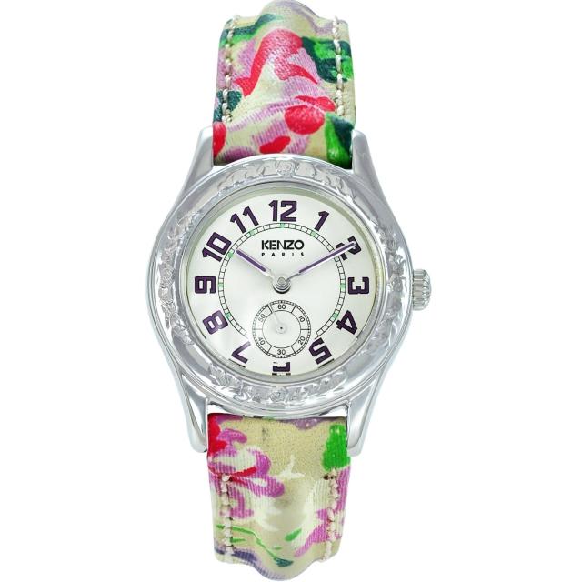 kenzo 野性之美时尚腕表-米白色/34mm(福利品)