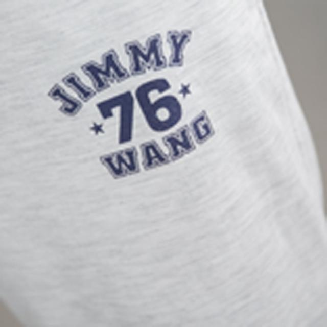 【Jimmy&Wang】男生涼爽淺灰色七分褲(網)