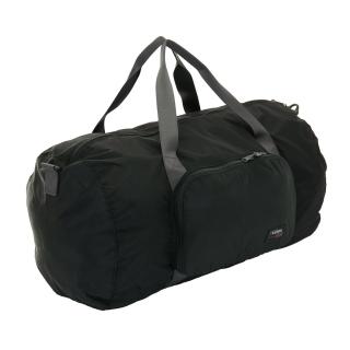  【YESON】商旅輕遊可摺臟﹞j容量手提斜背旅行袋(黑)