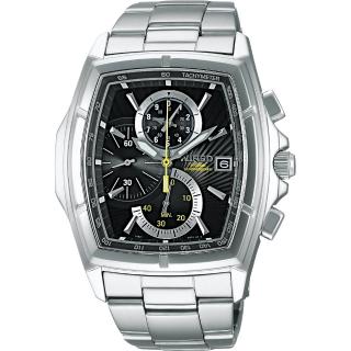 【WIRED】世紀之戰三眼計時腕錶-黑(7T82-X003D)