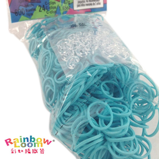 【BabyTiger虎兒寶】Rainbow Loom 彩虹編織器 彩虹圈圈 600條 補充包(亮藍色)