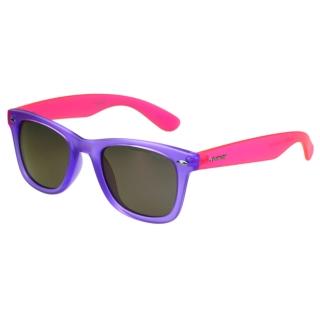 【Polaroid 寶麗萊】-偏光太陽眼鏡(紫色+反光鏡片)