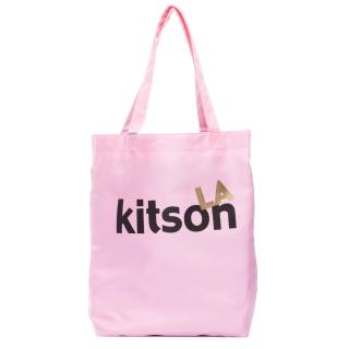 【Kitson】L.A.-LOGO購物袋-托特包(粉紅)
