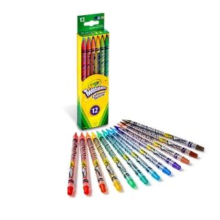 【美國crayola】旋轉12色彩色鉛筆