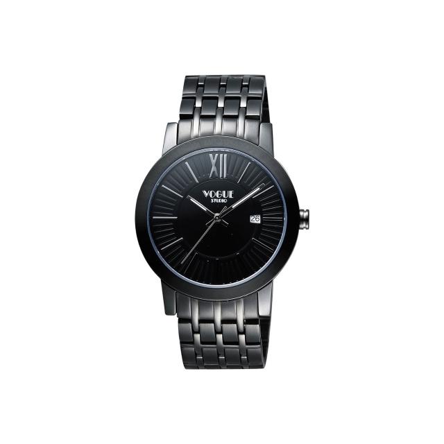 【VOGUE】尊爵時尚羅馬腕錶-IP黑/40mm(2V1407-231D-D)