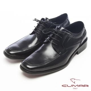 【CUMAR】自信品味-專業形象牛皮皮鞋(黑)