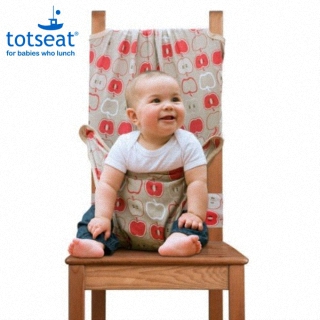 【TOTSEAT】攜帶型嬰兒安全座椅/餐椅套-繽紛蘋果 款(#TOTSD71APPLE)