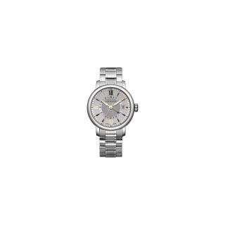  【AEROWATCH】Renaissance GMT 二地時區腕錶-銀/40mm(A44937AA10M)