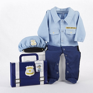 【BabyAspen】BAS 小小嬰兒警察套裝彌月禮物組 0-6M(#BA16010OF)