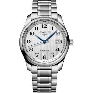【LONGINES】Master 巨擘系列機械腕錶-銀(L27934786)