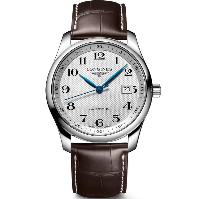 【LONGINES】Master 巨擘系列機械腕錶-銀x咖啡(L27934783)