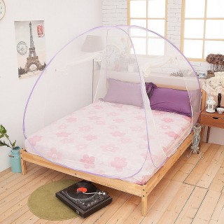 【Lust 生活寢具】《雙門立體．蒙古包蚊帳》最高160cm+雙開門『雙人加大』防蚊．驅蚊(多種顏色)