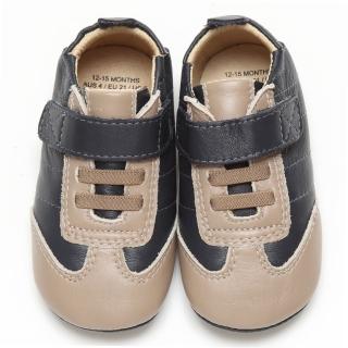 【Old Soles】澳洲頂級真皮手工學步鞋(黑咖057)