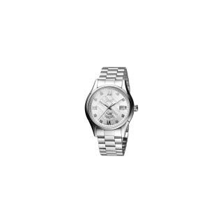 【Ogival】愛其華 尊皇真鑽機械腕錶-銀白(3356AJMS)