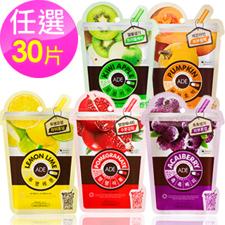 【L&P 美迪惠爾】果汁水漾面膜系列 10片 五款(任選三盒)