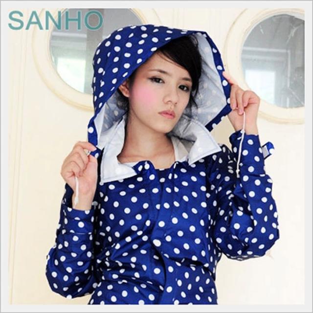 【快速到貨】Sanho魅力清漾風雨衣(藍色)