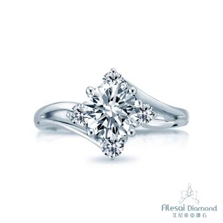 【Alesai 艾尼希亞鑽石】F-VS2 1克拉 18K鑽戒(cinderell 系列 ARF19-100)