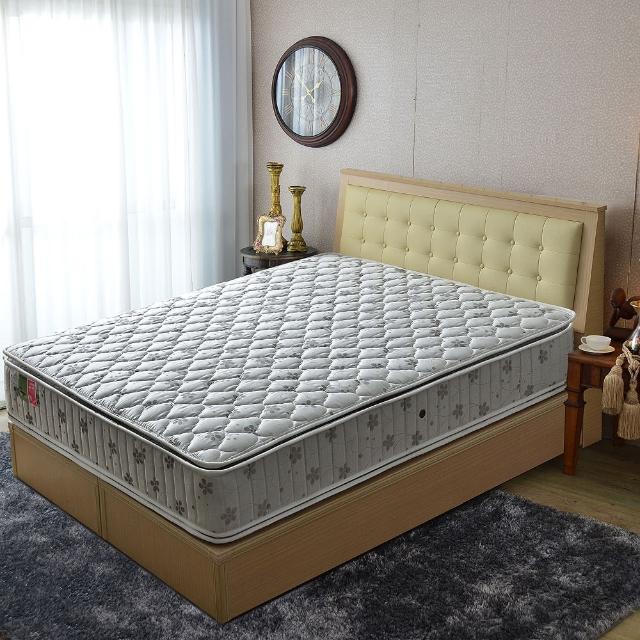 【睡芝寶】正四線乳膠-竹碳紗-護邊蜂巢獨立筒床(雙人加大6尺)