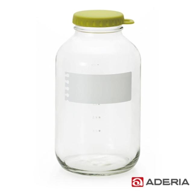 【ADERIA】日本進口易開玻璃保鮮罐1800ml(綠)
