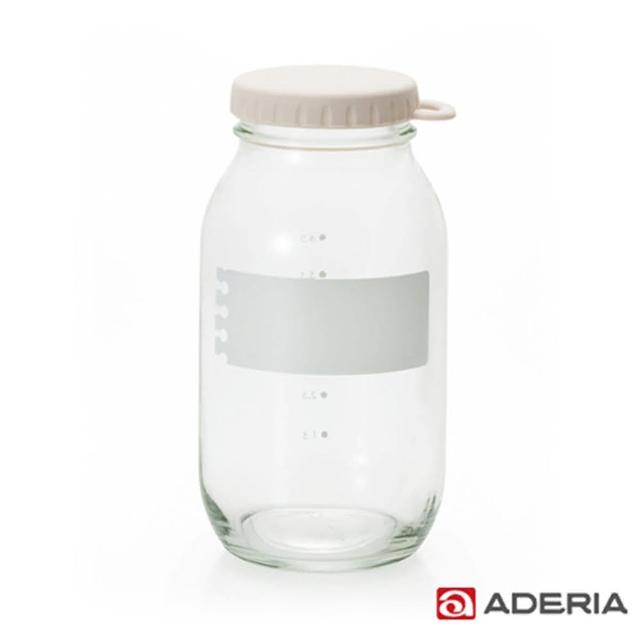 【ADERIA】日本進口易開玻璃保鮮罐900ml(白)