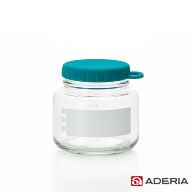 【ADERIA】日本進口易開玻璃保鮮罐320ml(藍綠)