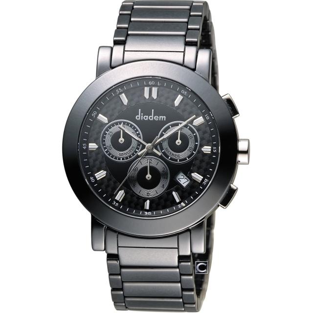 【Diadem】黛亞登 巴黎時尚計時陶瓷腕錶(8D1407-631D-D)